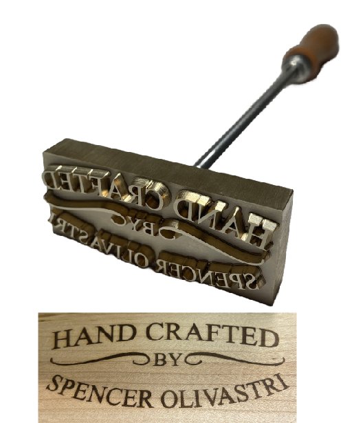 Custom 1” x 3” Branding Iron