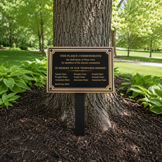 Custom Tree Plaque Made in Canada
