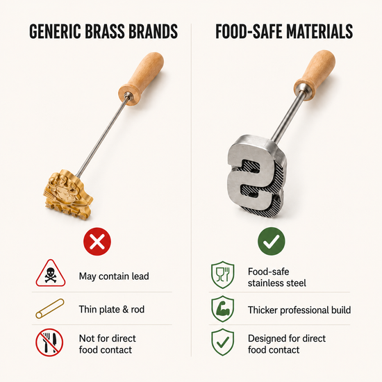Food Safe Stainless Steel Branding Iron