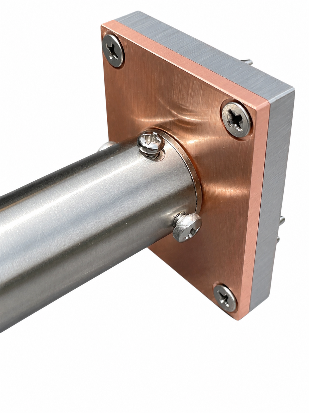 Bimetallic Wood Branding Iron - Stainless Steel and Copper
