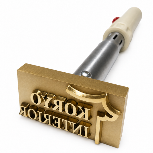 Custom Wood Branding Iron 2.5" x 1.5" Made in Canada
