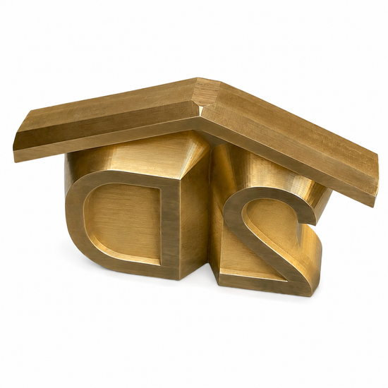 Solid brass livestock freeze-brand head