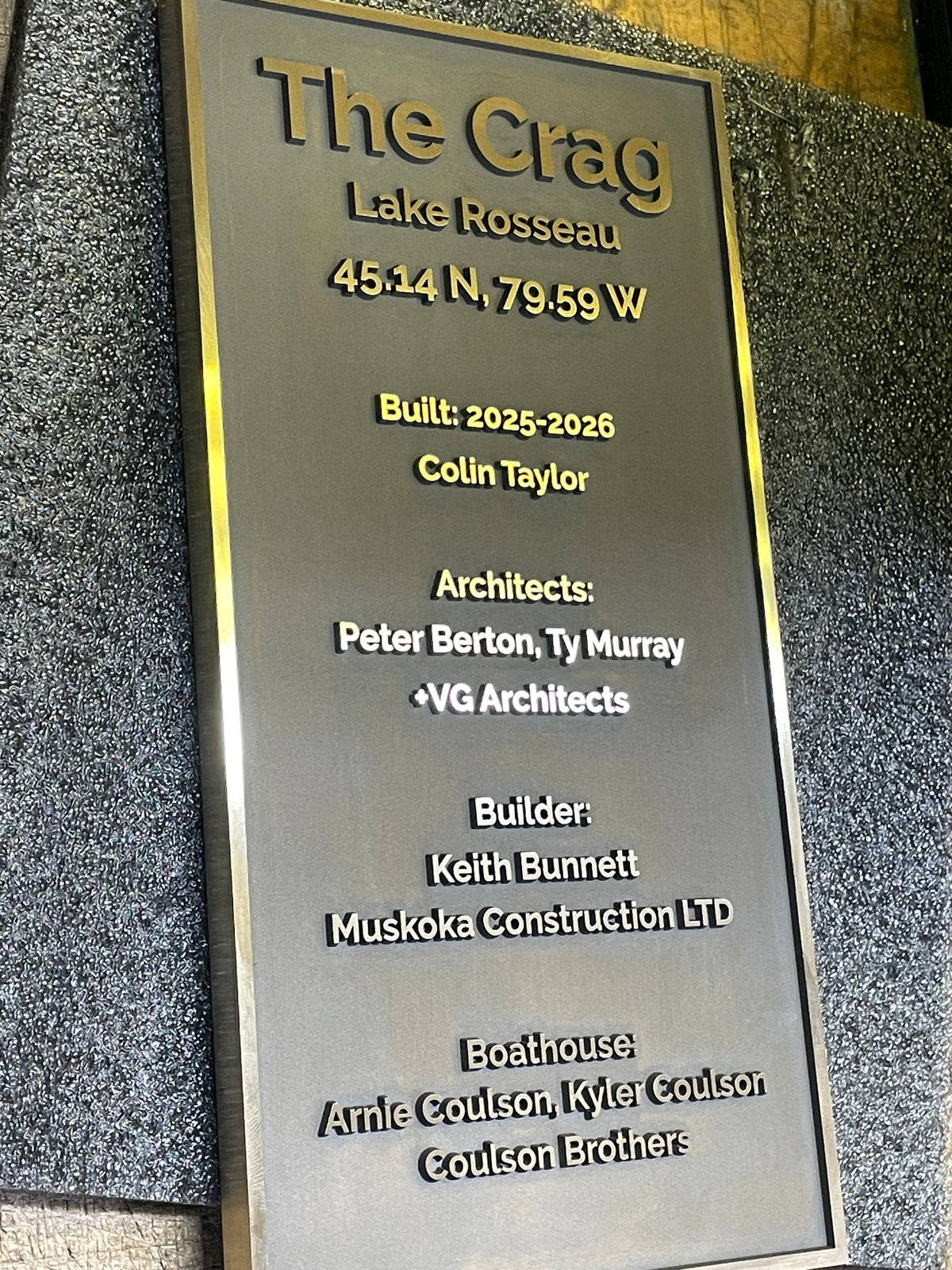 Customer woodworking project marked with a custom branding iron