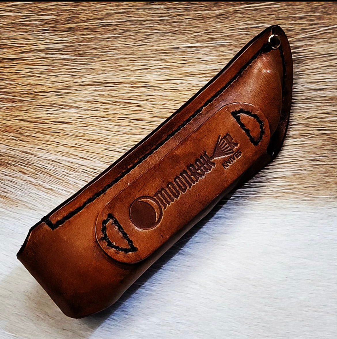 Leather Embossing on Knife Sheath