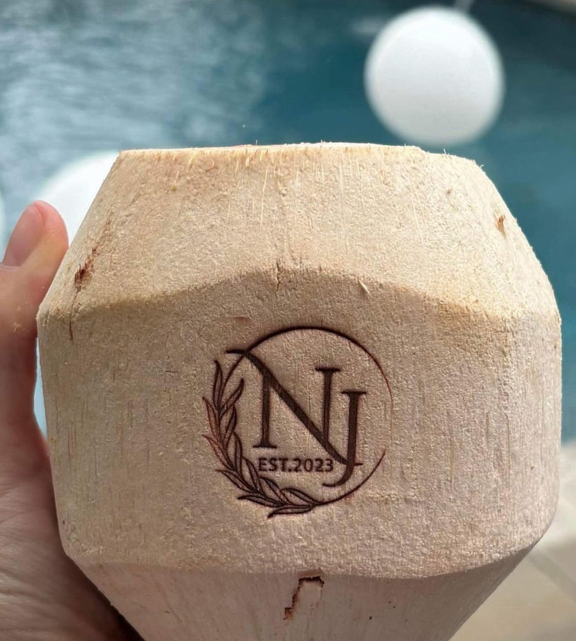 Customer woodworking project marked with a custom branding iron