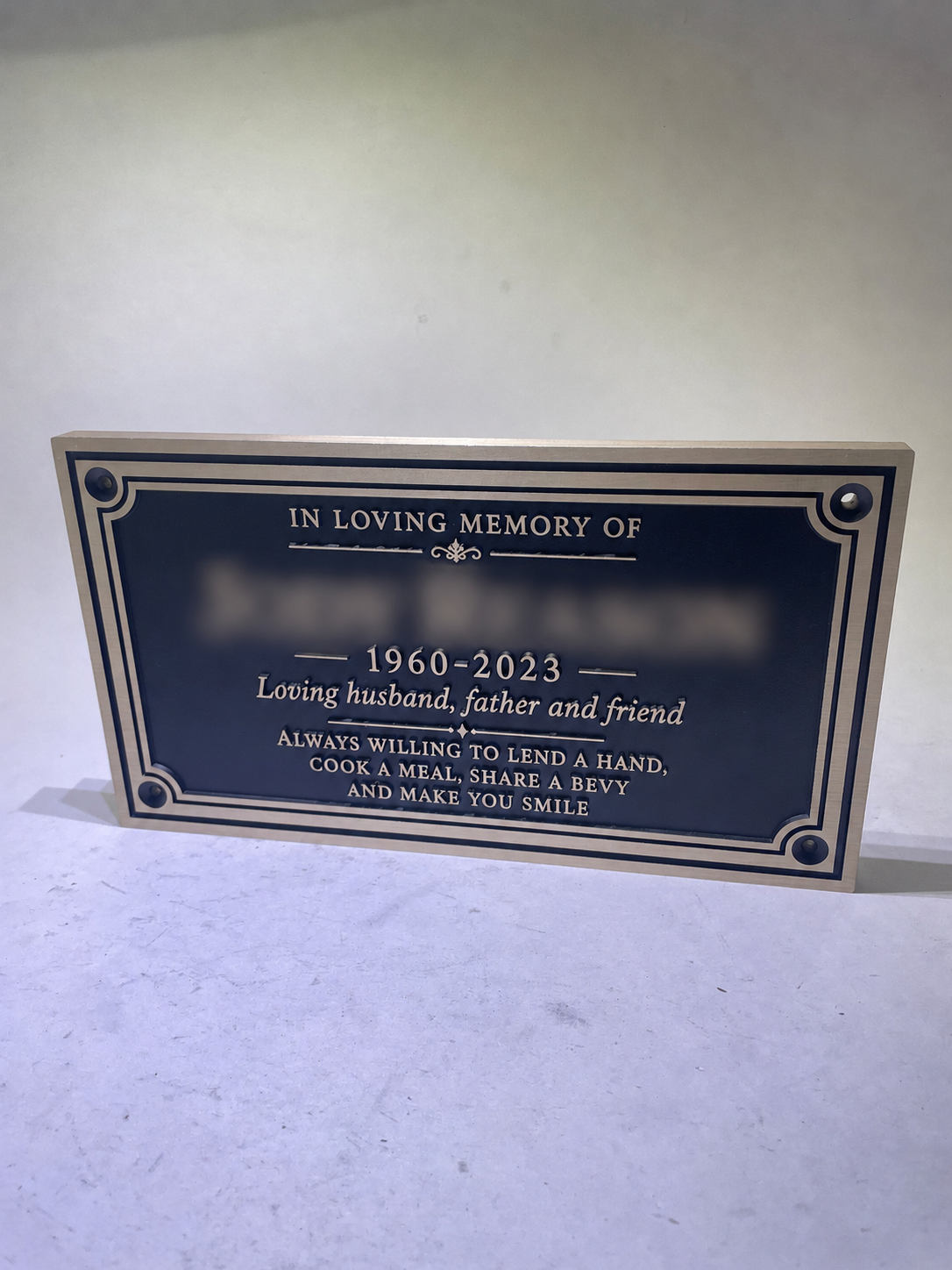 Custom Bronze Plaque Made in Canada