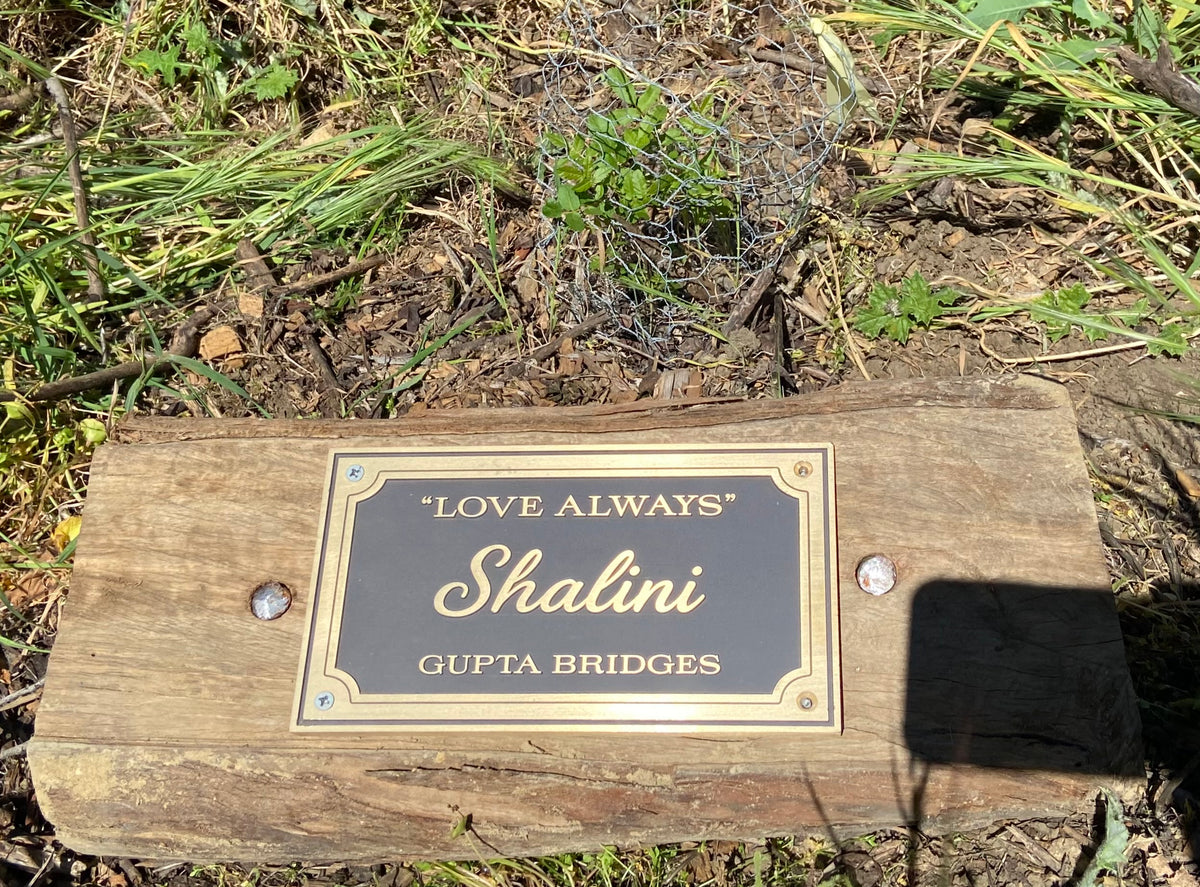 Customer woodworking project marked with a custom branding iron